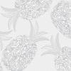 Tasty Ananas- Self-Adhesive Embossed Window Film Home Decor(Roll)