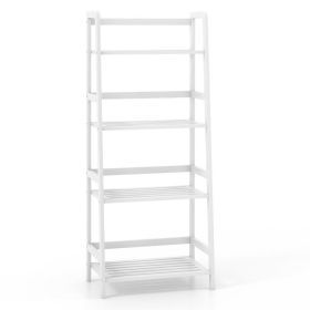 47.5 Inch 4-Tier Multifunctional Bamboo Bookcase Storage Stand