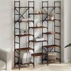 Bookshelf Smoked Oak 50.2"x11.2"x67.9" Engineered Wood