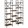 Bookshelf Smoked Oak 50.2"x11.2"x67.9" Engineered Wood
