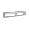 Warrior 59" Floating Tv Stand with Two open shelves, media compartments and cable management