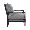 Turned Designing Accent Chair, Gray