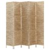 5-Panel Room Divider 76"x63" Water Hyacinth