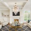 Golden Luxury Crystal Chandelier Modern Chandeliers Lights Fixture Hanging Pendant Light Fixture for Dining Room Bedroom Living Room Dia 23.6 Inch-Gol