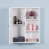 Wall Mount Medicine Cabinet with a Door;  Wooden Bathroom Storage Cabinet with Adjustable Shelf