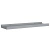 Picture Frame Ledge Shelves 2 pcs Gray 15.7"x3.5"x1.2" MDF