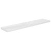 Floating Wall Shelves 2 pcs High Gloss White 47.2"x9.3"x1.5" MDF