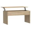 Coffee Table Sonoma Oak 40.2"x19.9"x20.7" Engineered Wood