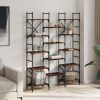 Bookshelf Smoked Oak 50.2"x11.2"x67.9" Engineered Wood