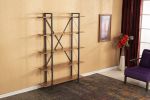 Lissandra 5 Tier Solid Wood Bookcase