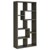 Weathered Grey 8-shelf Bookcase